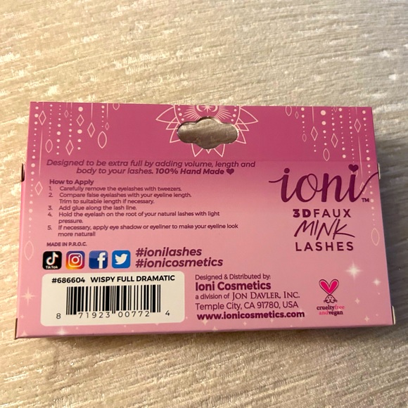 ioni Wispy Full Dramatic 3D faux mink lashes falsies eye lashes glamor glamorous - Picture 2 of 2